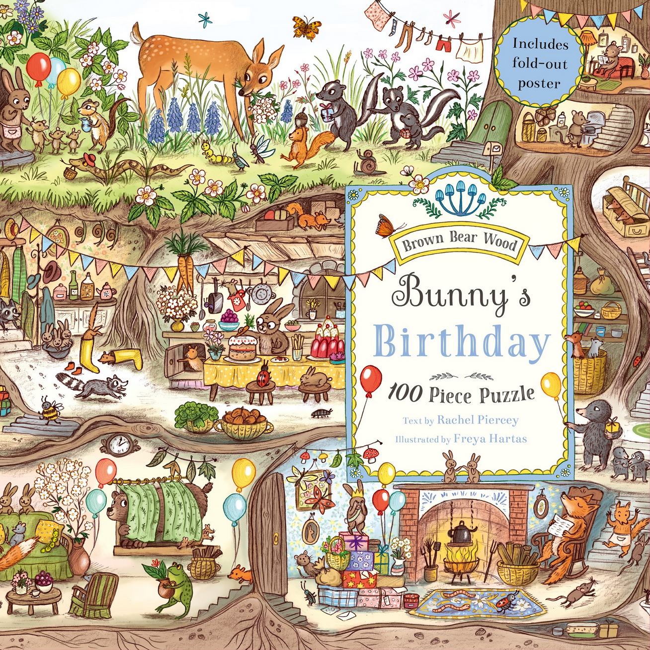 Bunny's Birthday Puzzle: A Magical Woodland 100pcs