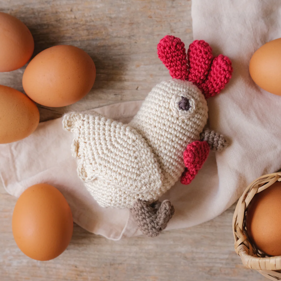 Organic chicken Rattle