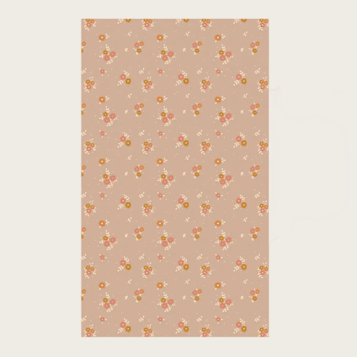 Product page for gift wrap on a website with a floral patterned paper displayed.