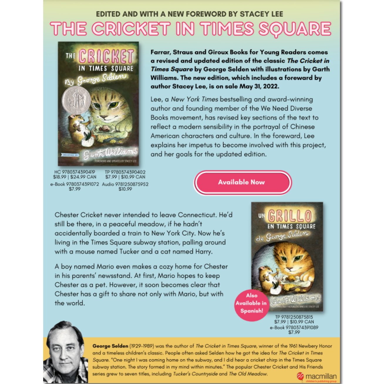 Book cover with text and images of a cat on a light blue background