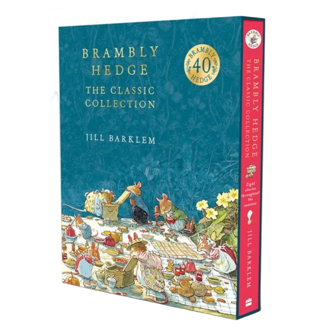 Book collection box for 'Brambly Hedge' by Jill Barklem on a white background