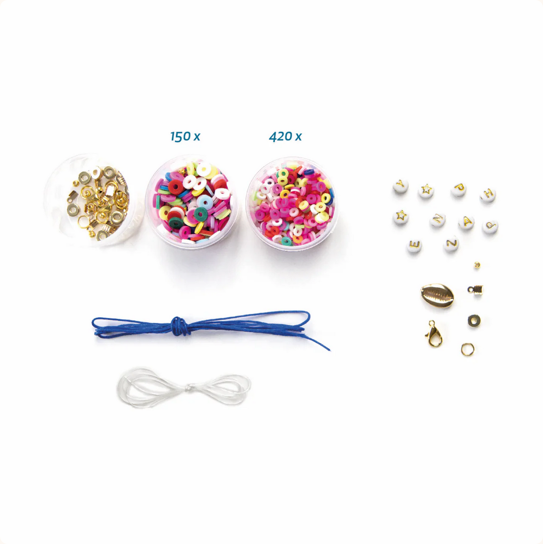 Bijoux Box - S Heishi Beads Bracelets - Cobalt