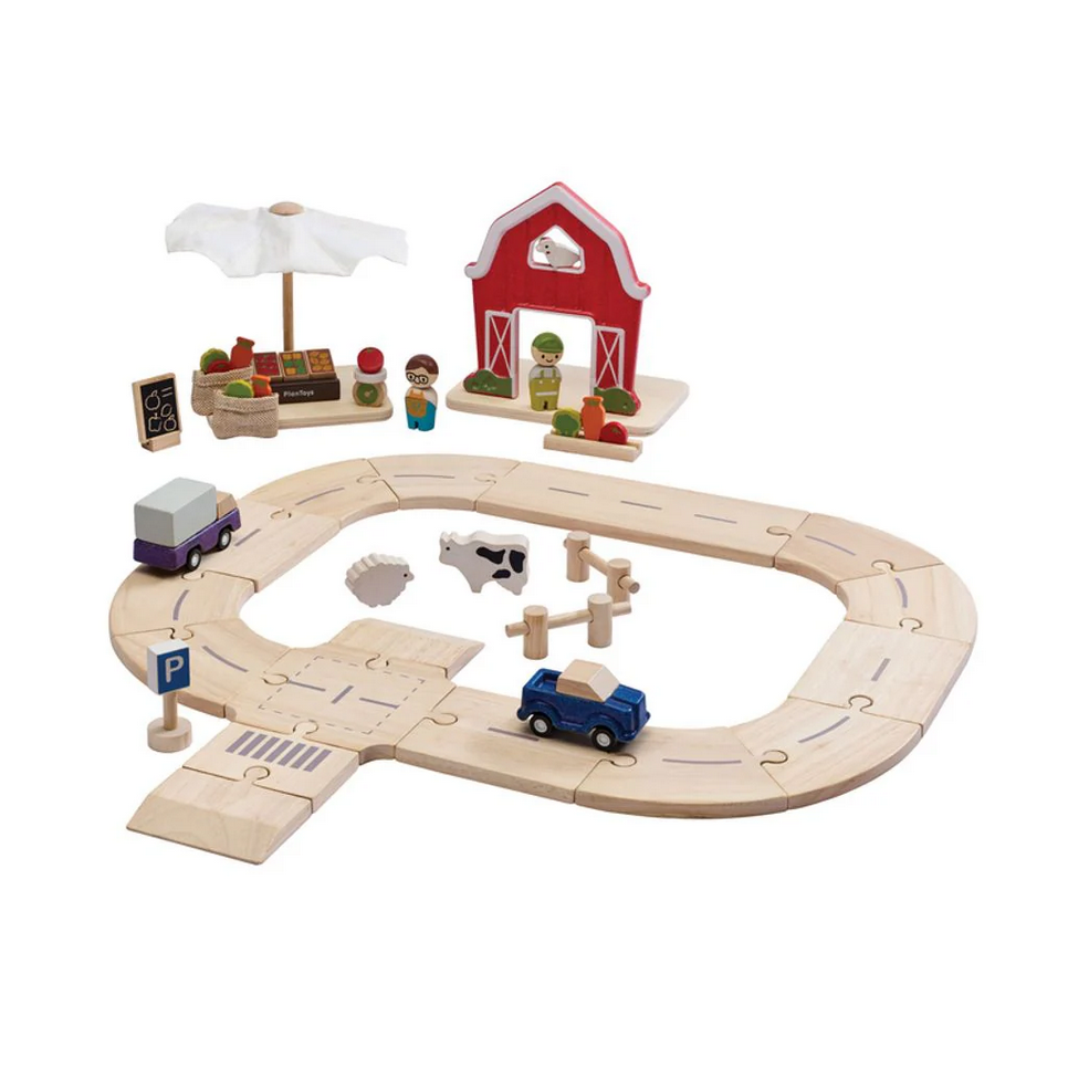 Farm to market roadway playset