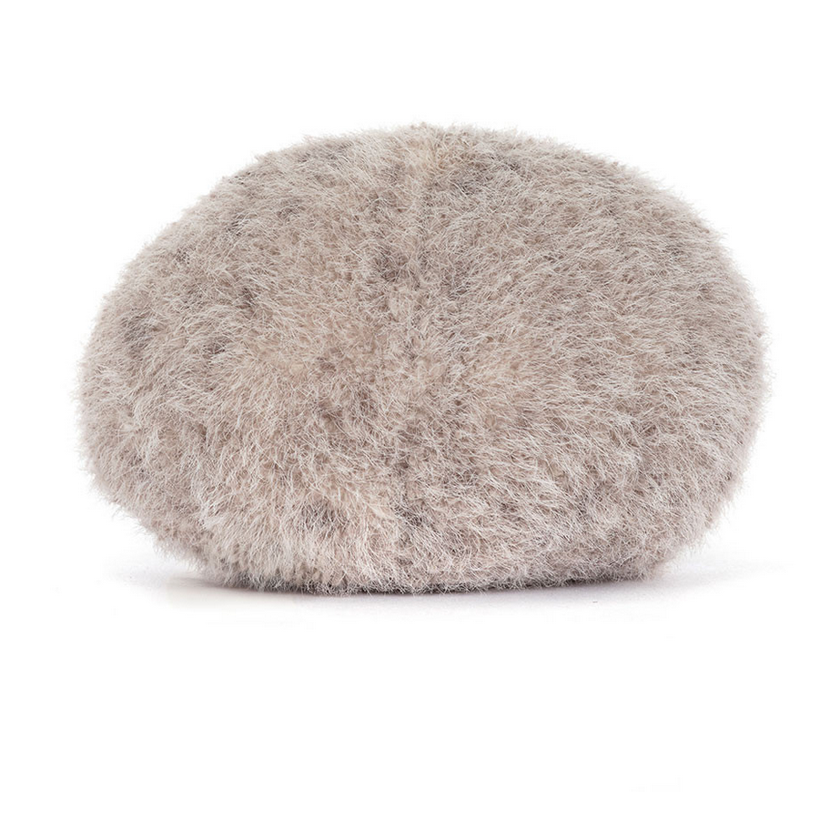 Gray plush toy labeled 'Amuseables Pebble' 