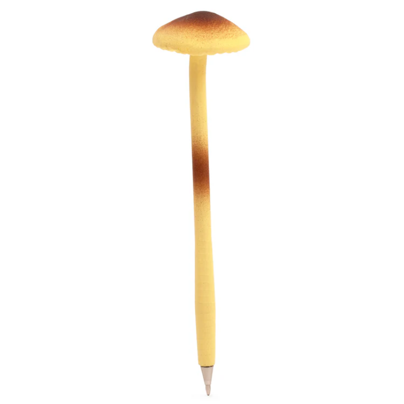 Mushroom-shaped lamp with gradient color on a white background