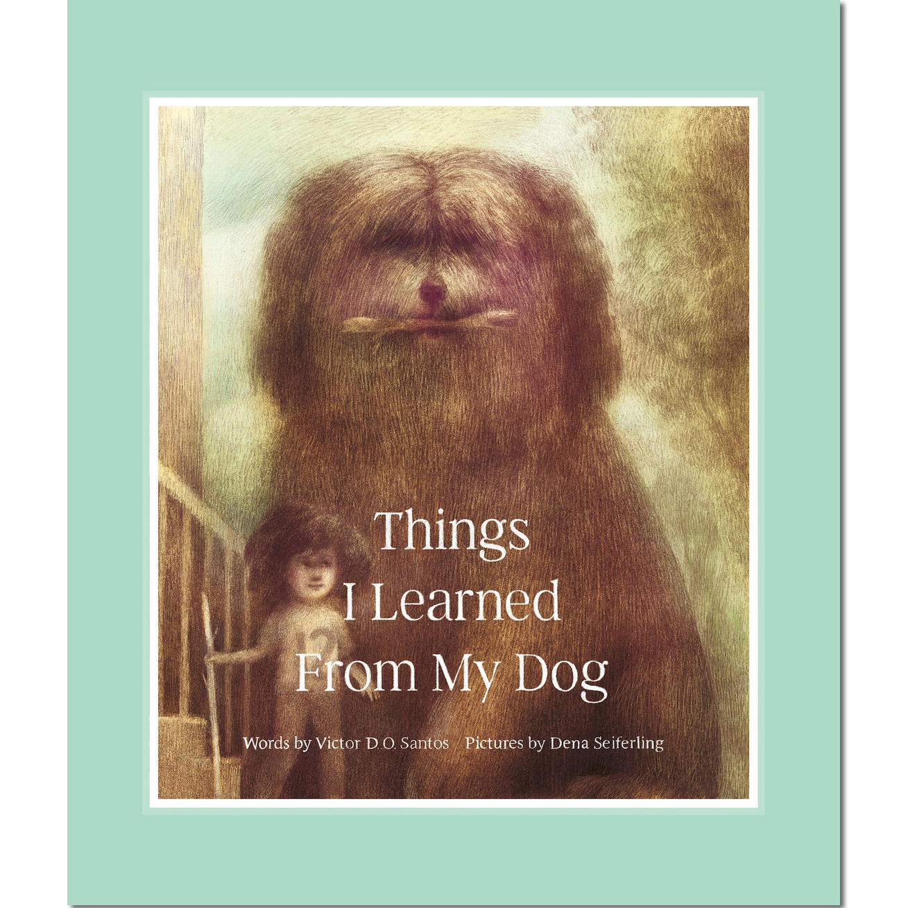 Book cover of 'Things I Learned From My Dog' with a dog illustration on a light green background