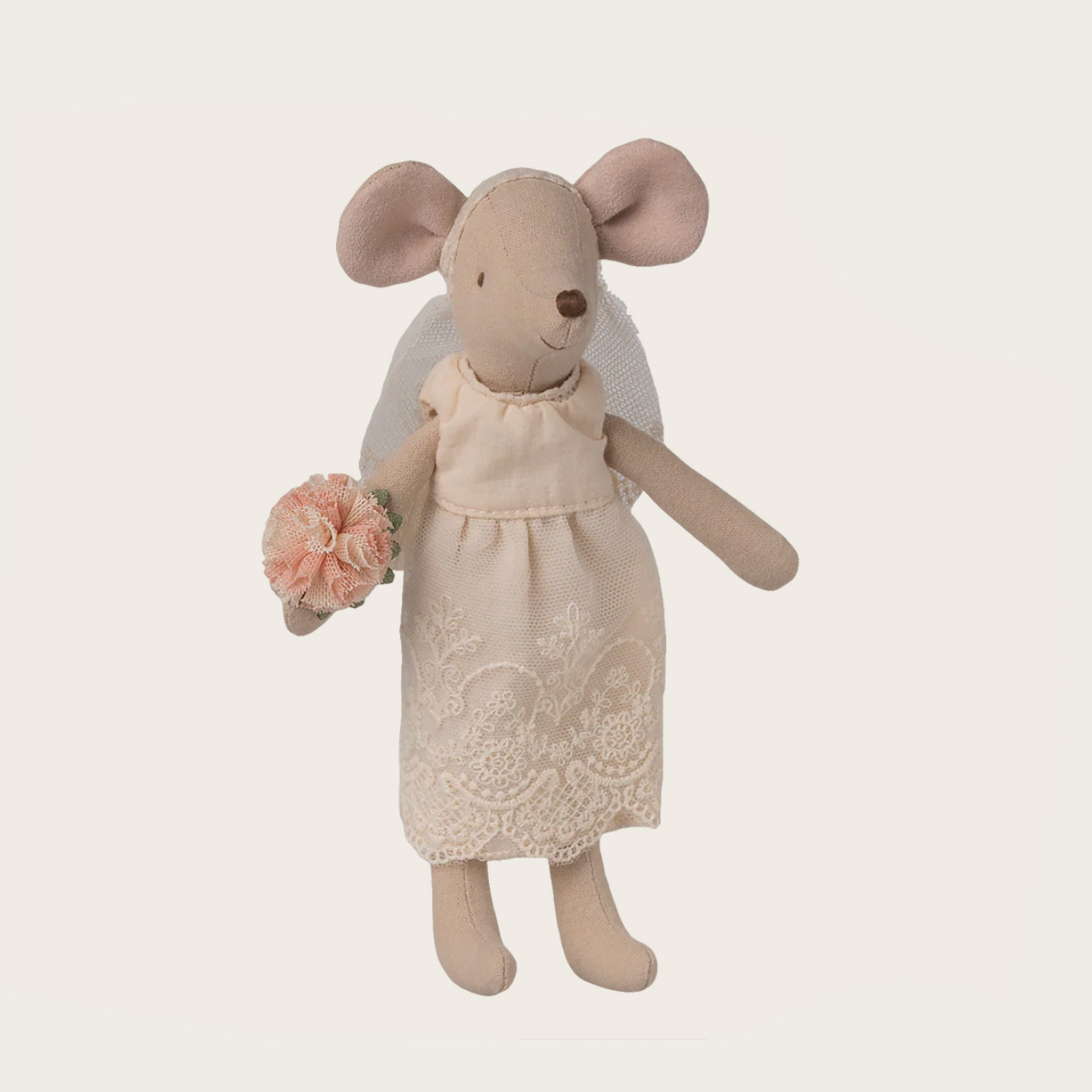 Stuffed mouse toy in a dress 