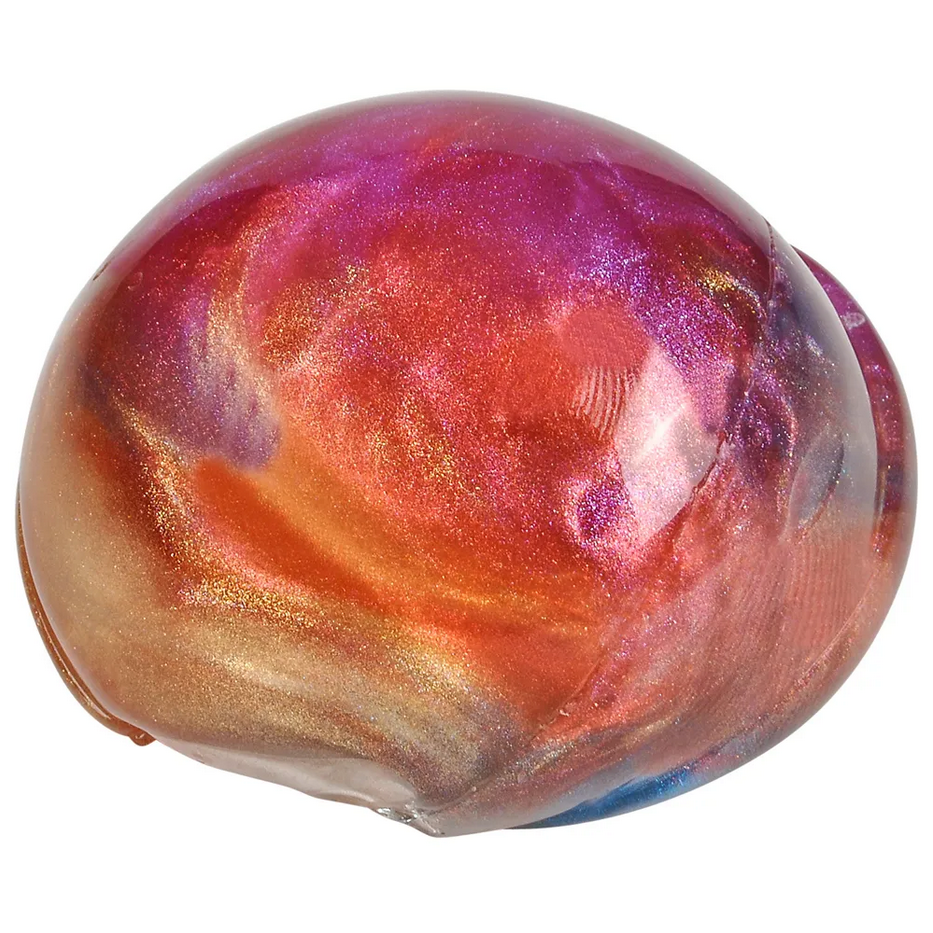 Multicolored slime on a white background