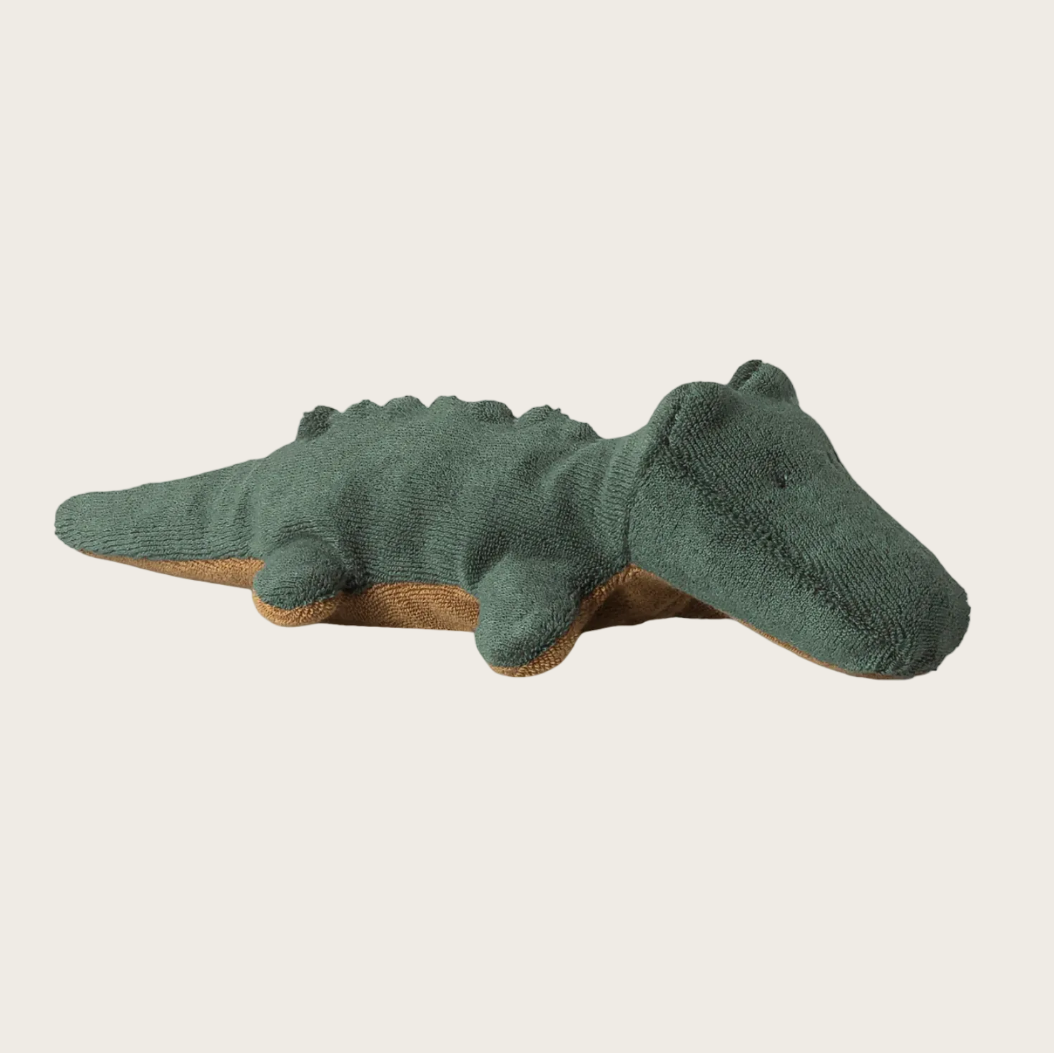 Green crocodile-shaped toy 