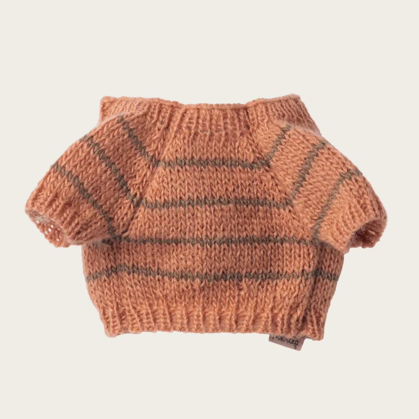 Knitted sweater for a small stuffed animal 