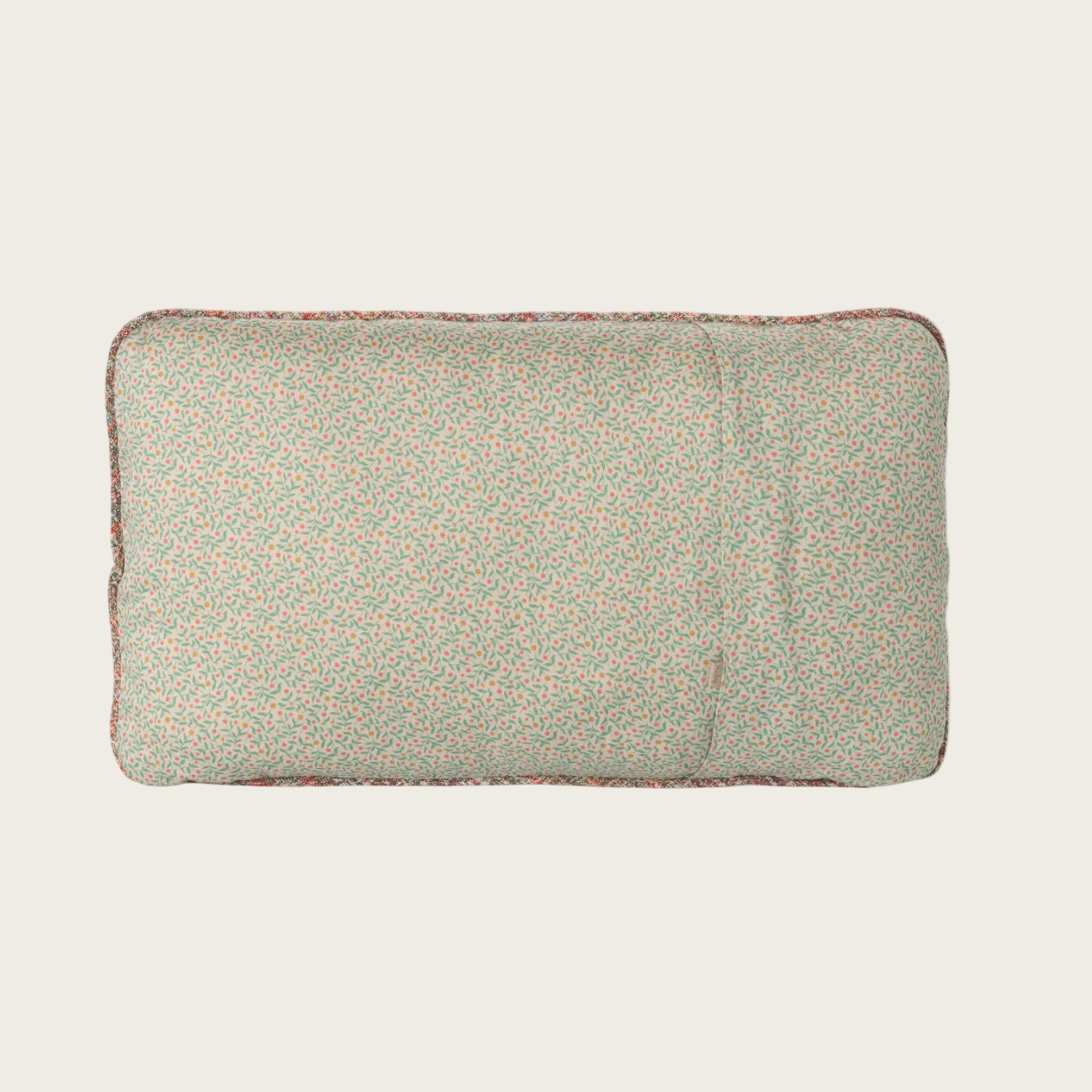 Floral-patterned pillow