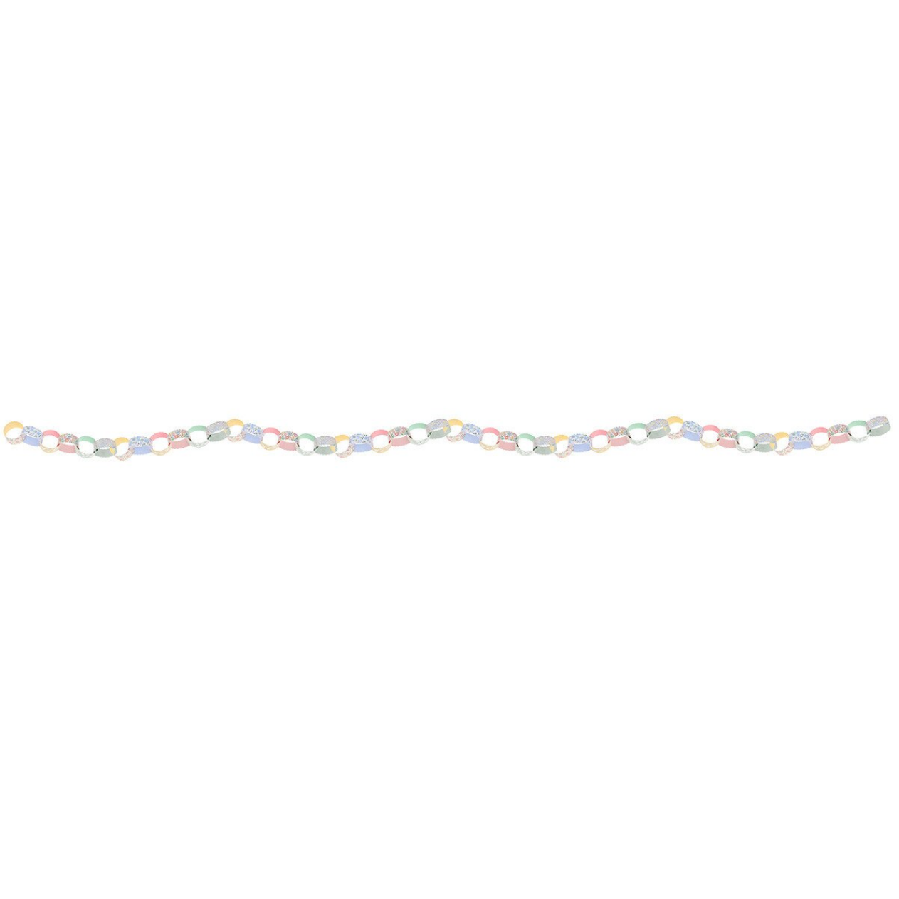 Colorful chain on a white background