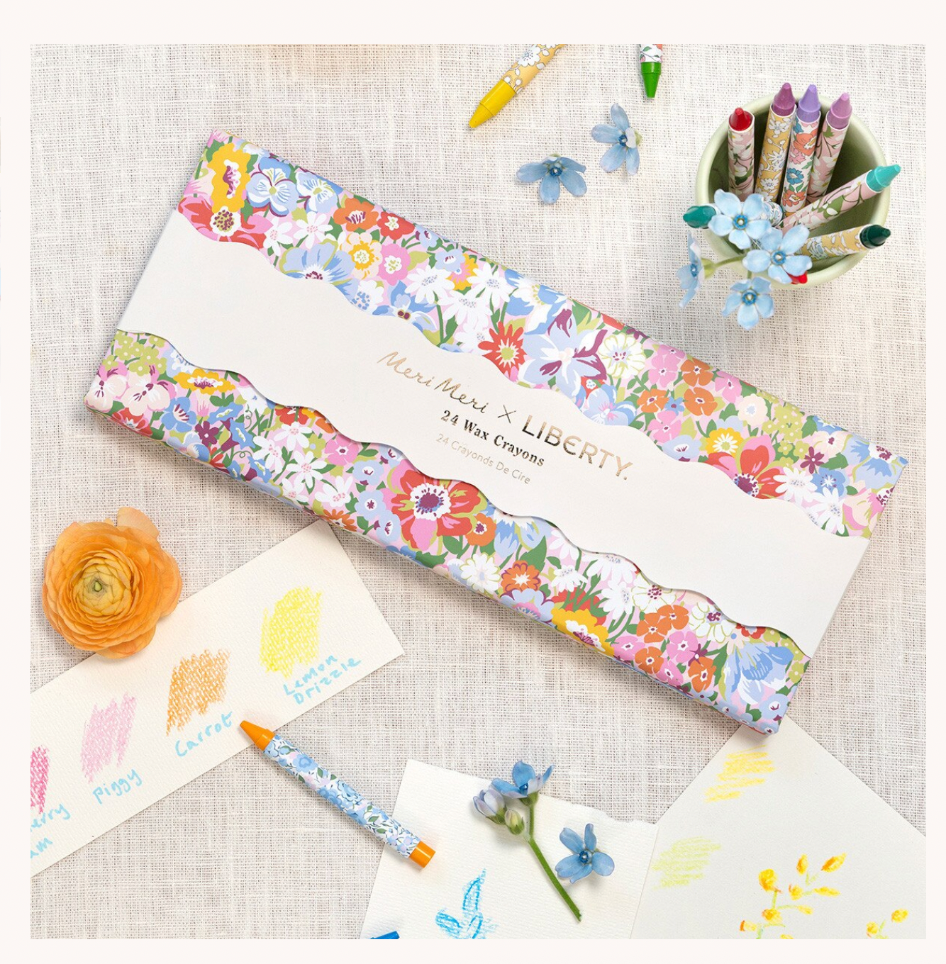 Meri Meri x Liberty Crayons