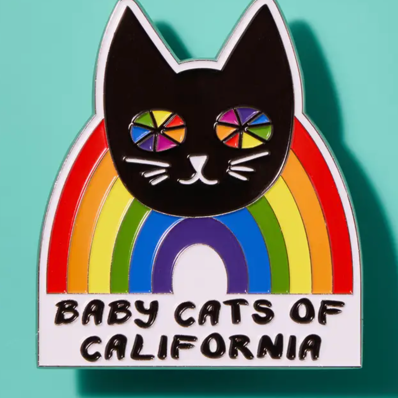 Rainbow Cat Magnet