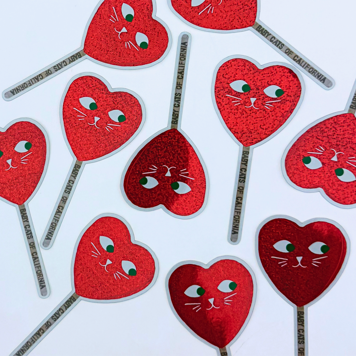 Cat Heart Sticker