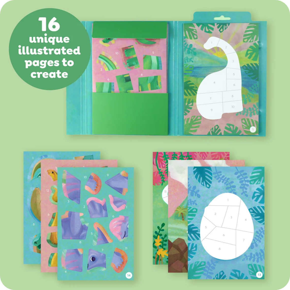 Sticker By Numbers - Dinosaurs