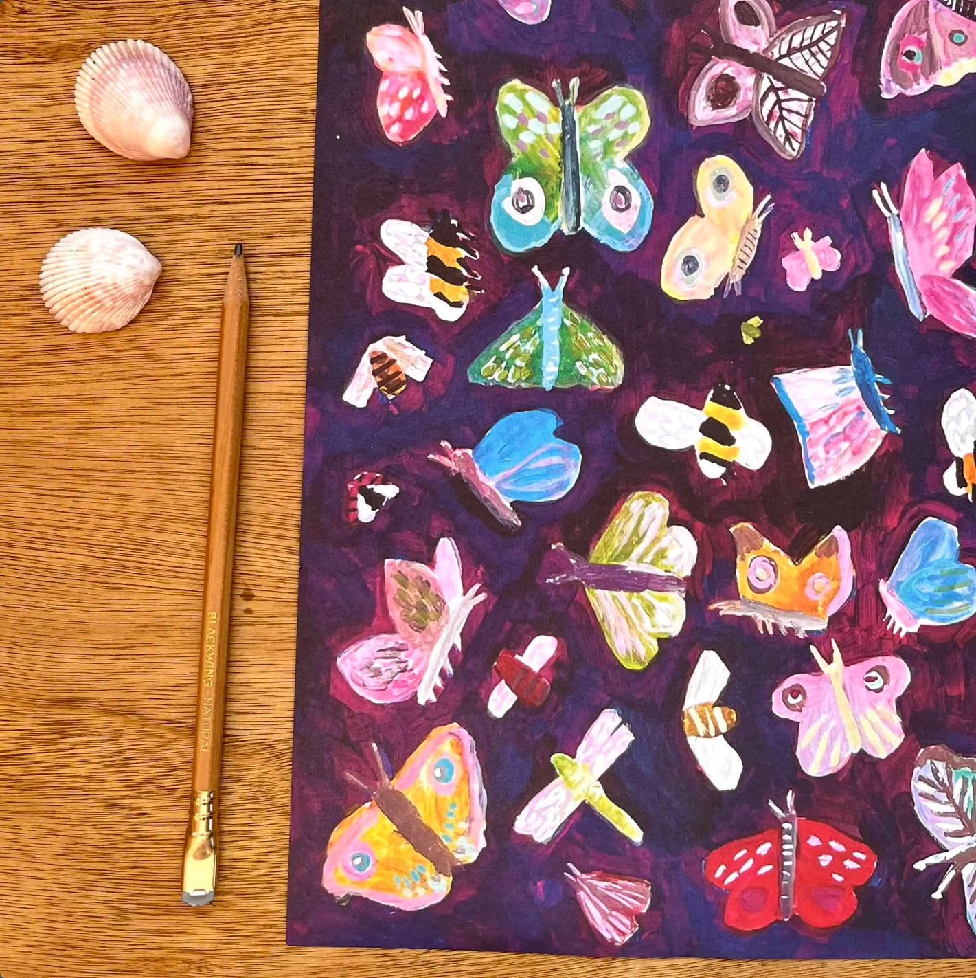 BUTTERFLIES wrapping paper -single sheet