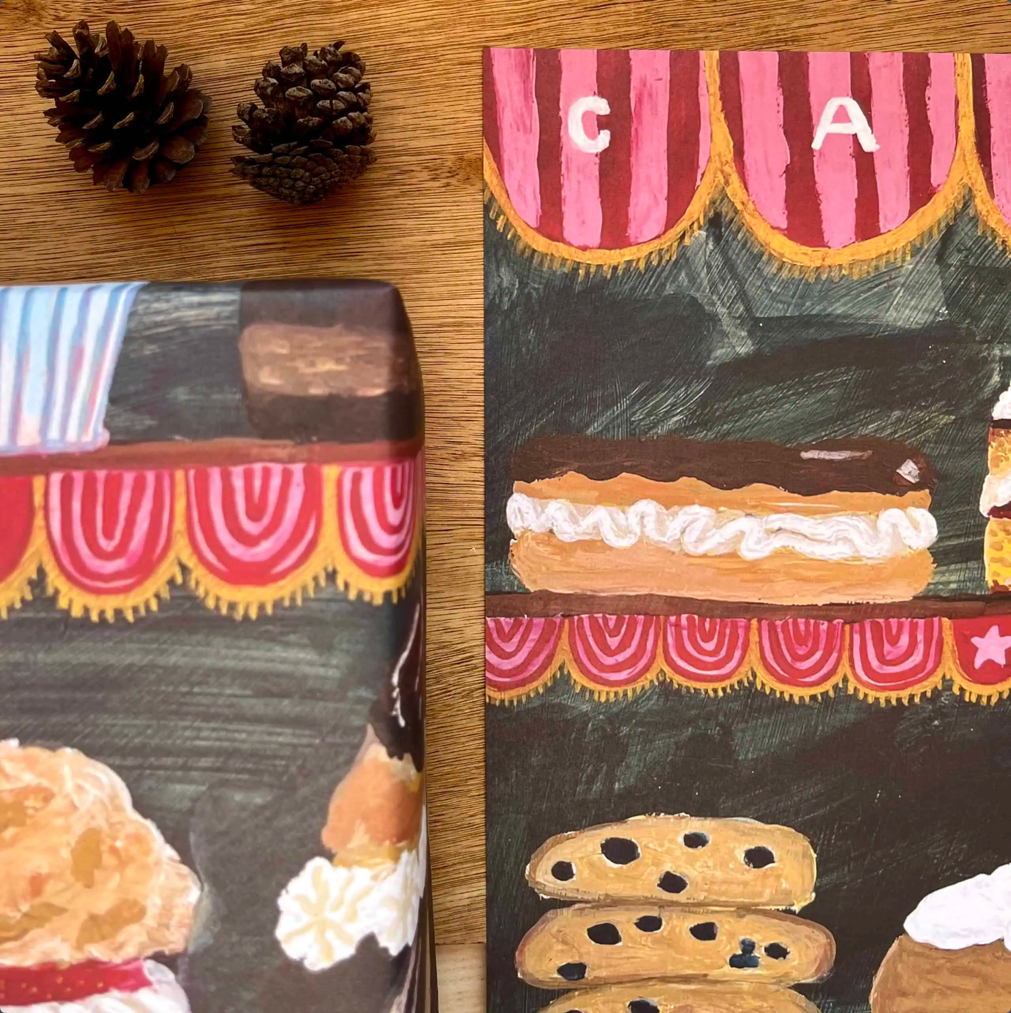 CAKE SHOP wrapping paper -single sheet