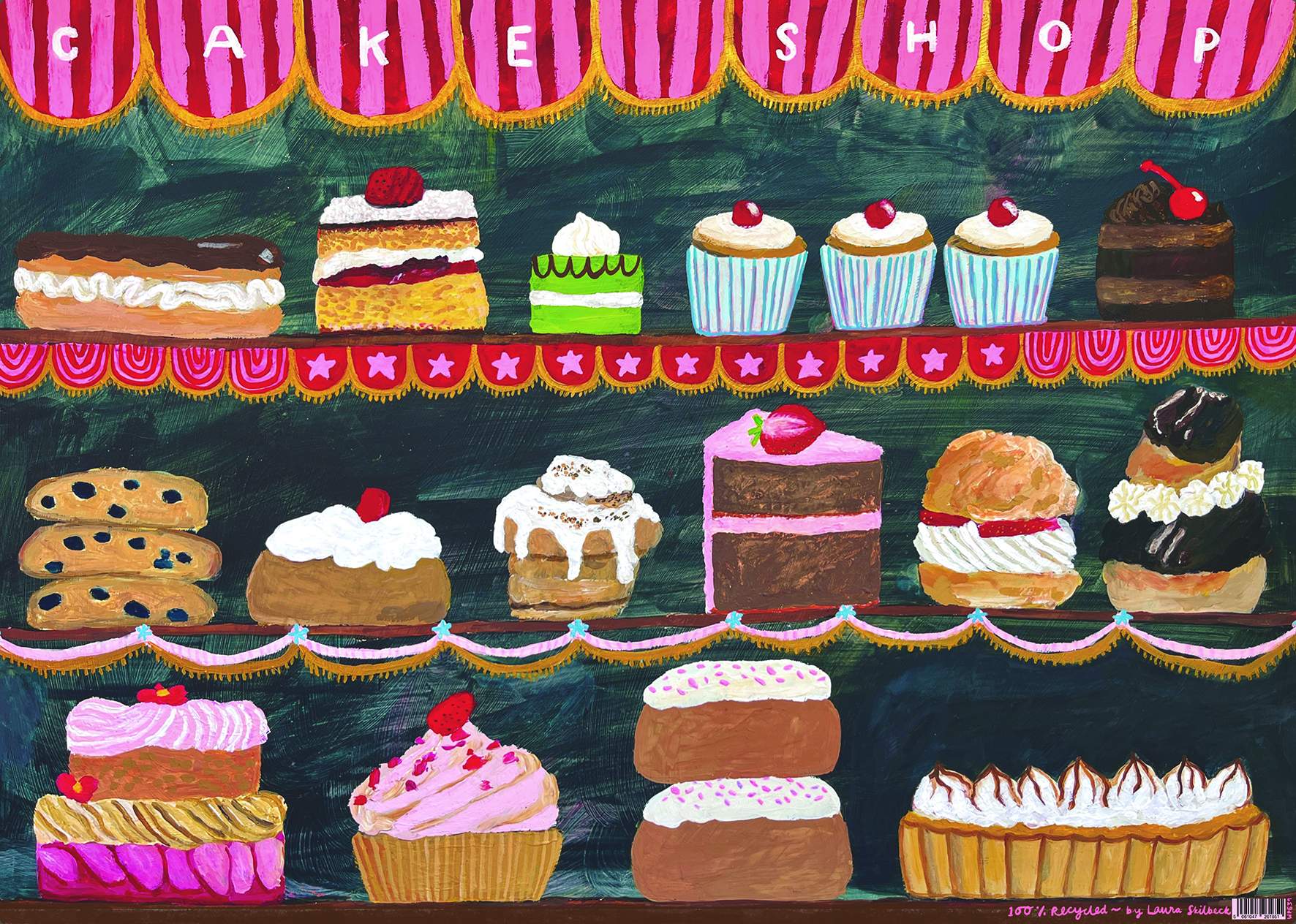 CAKE SHOP wrapping paper -single sheet