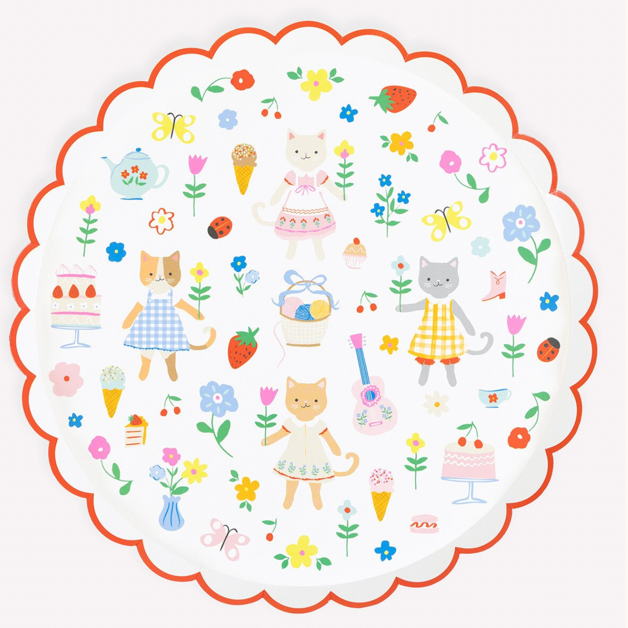 Kitten Club Dinner Plates (x8)