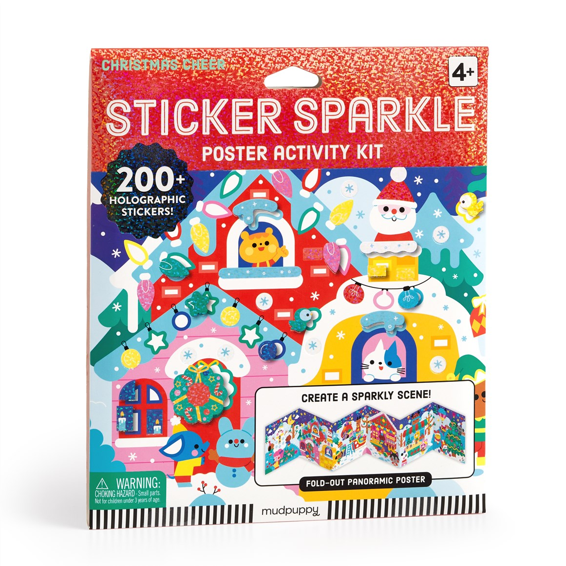 Christmas Cheer Sticker Sparkle Poster Activity Kit
