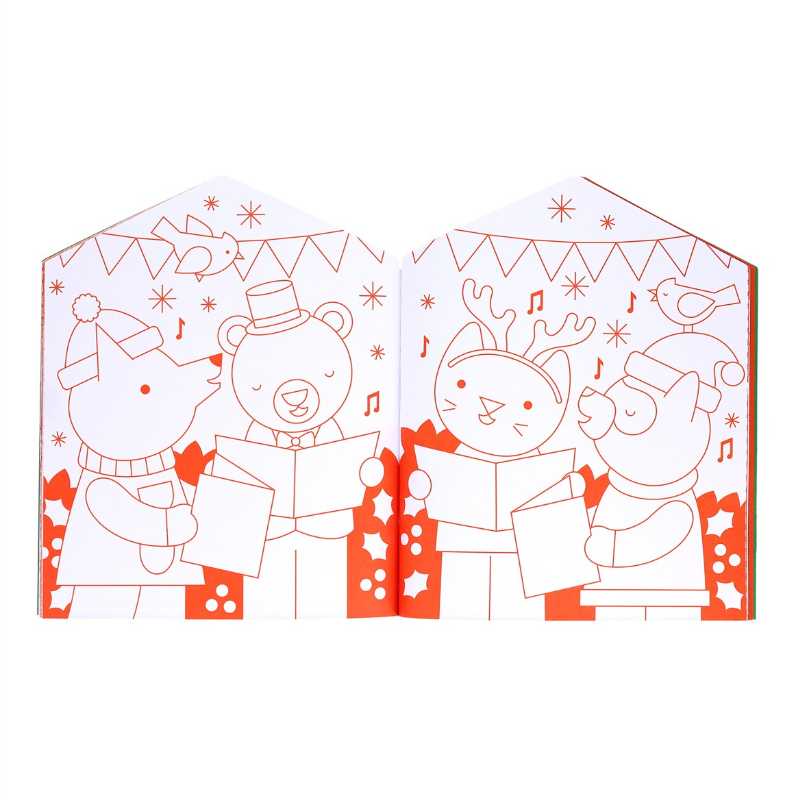 Christmas Coloring Book + Stickers