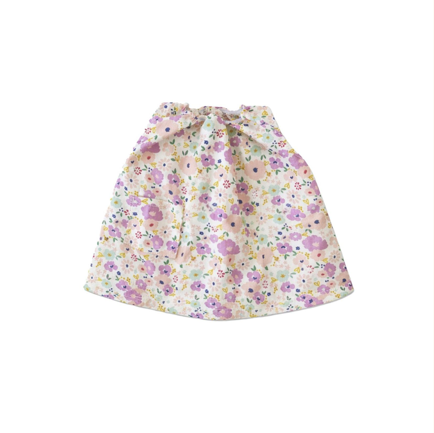 Floral patterned skirt on a white background