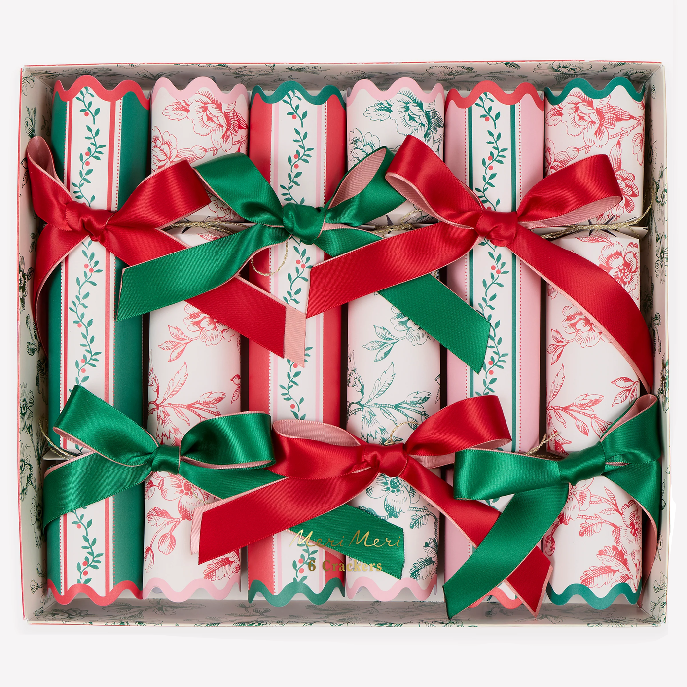 Toile De Jouy Crackers - paper pinwheels (x6)