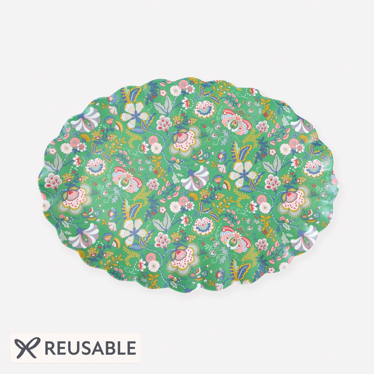 Meri Meri x Liberty Green Mabelle Reusable Small Platter