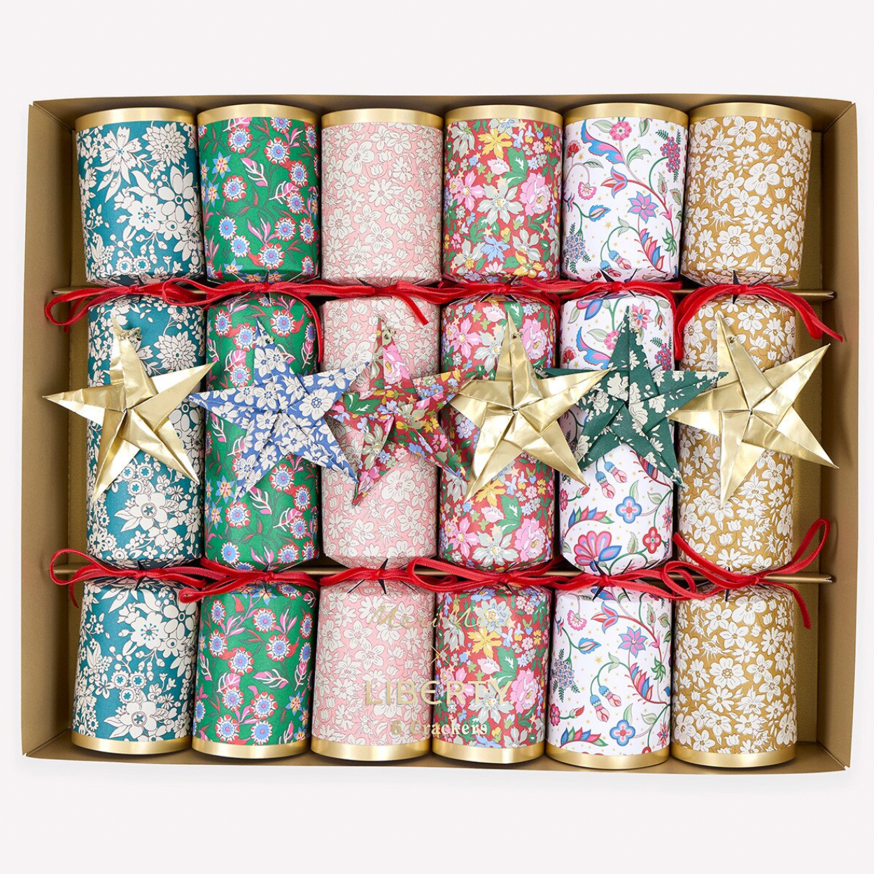 Meri Meri x Liberty Origami Star Crackers -small toys (x6)