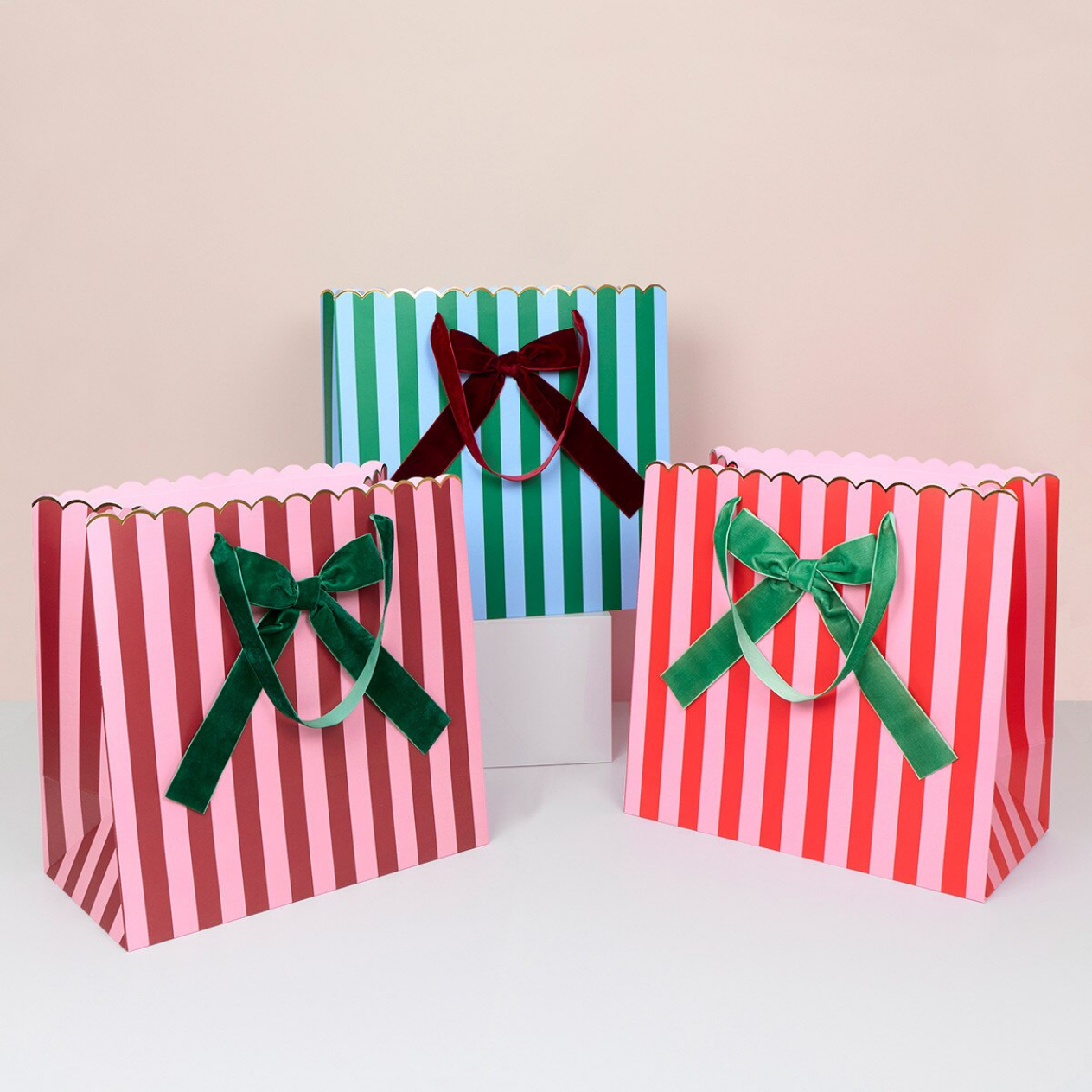 Striped Mixed Large Gift Bags