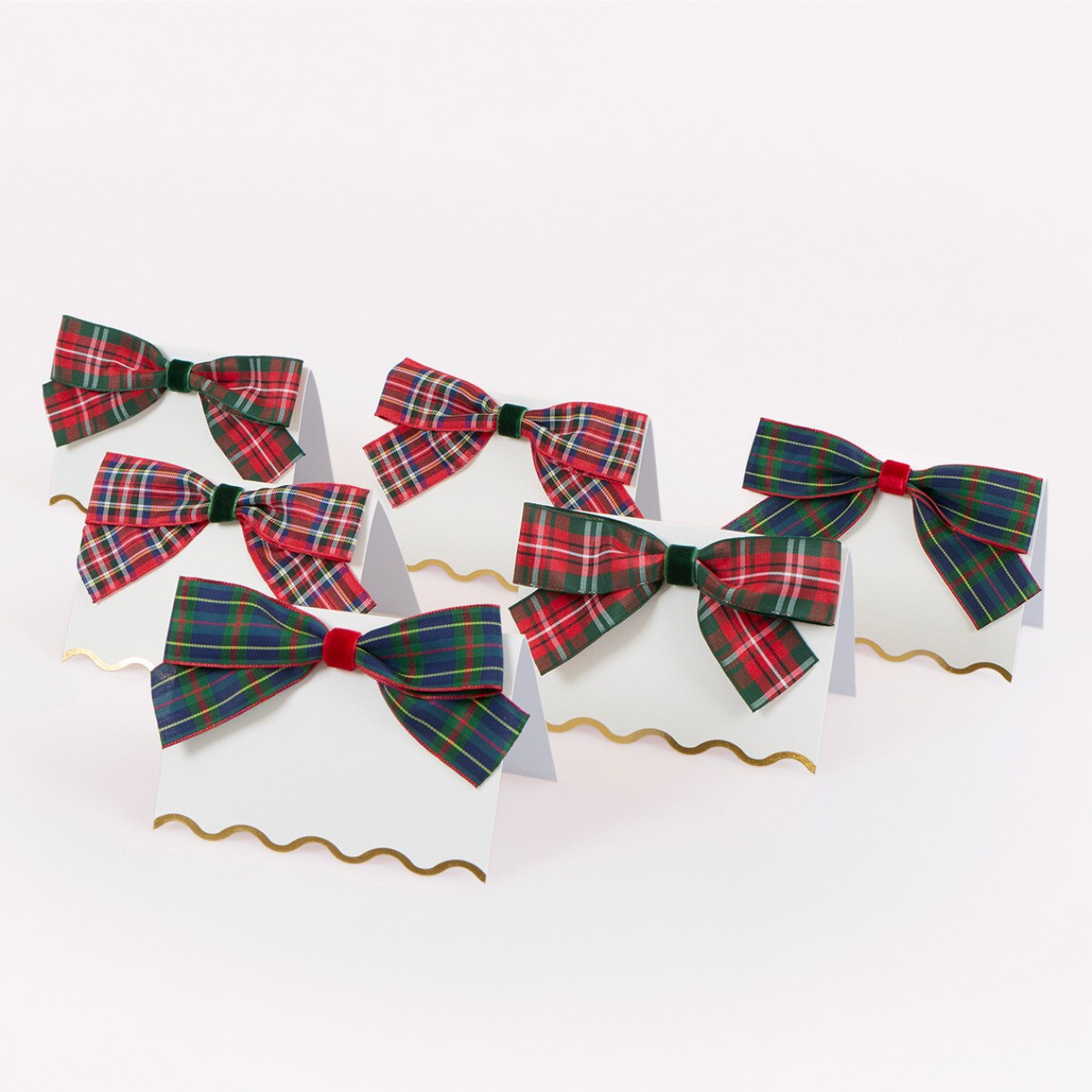 Plaid Place Cards (x6)
