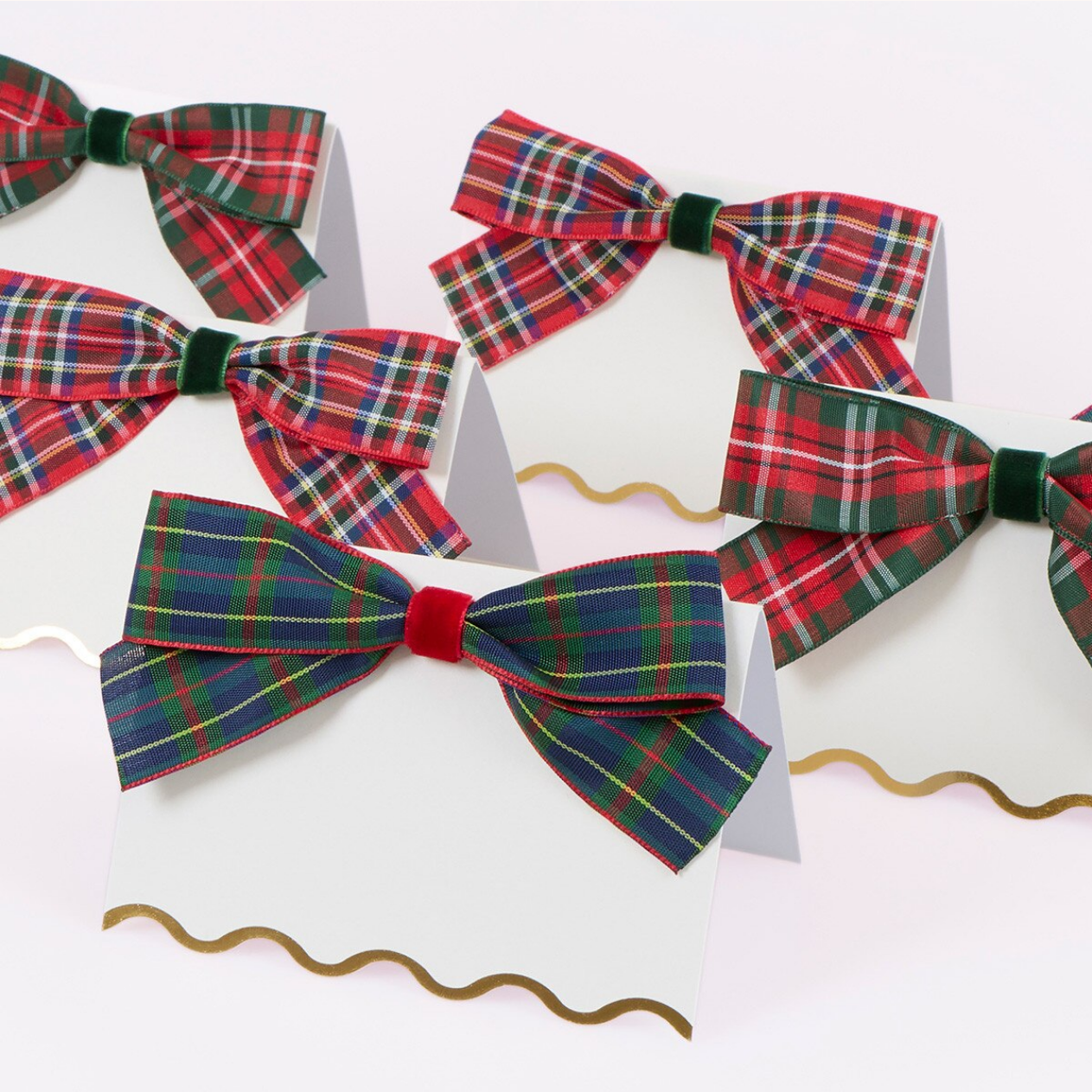 Plaid Place Cards (x6)