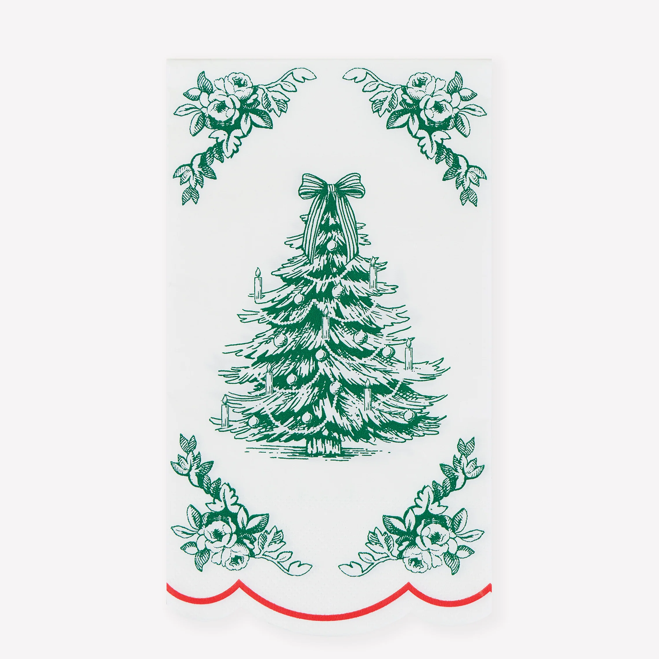 Toile De Jouy Christmas Guest Towels