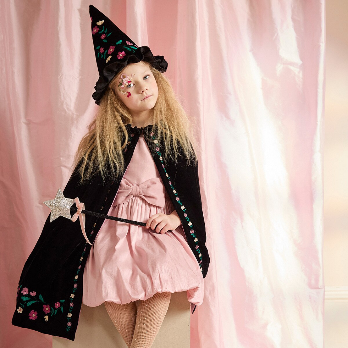 Embroidered Velvet Witch Costume