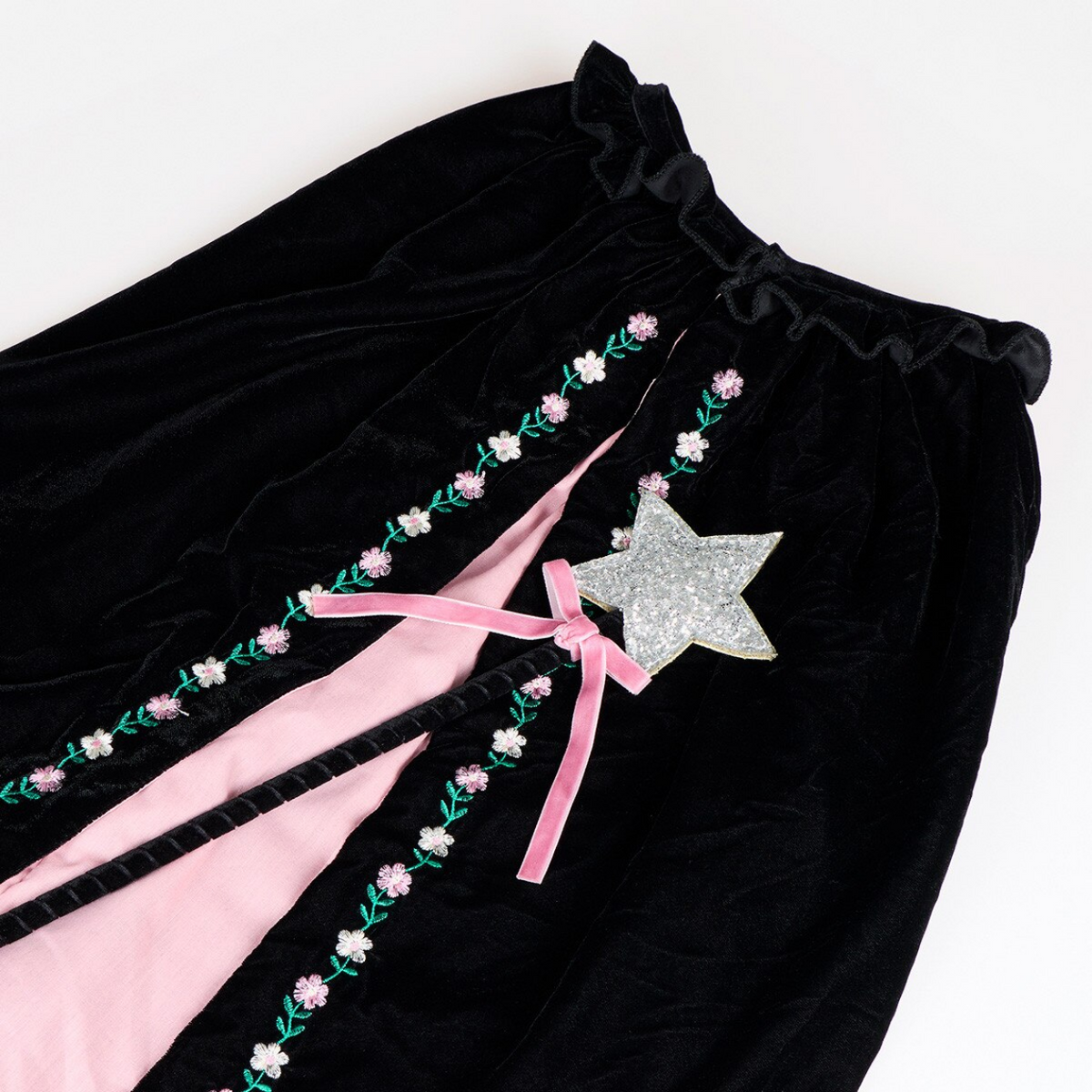 Embroidered Velvet Witch Costume