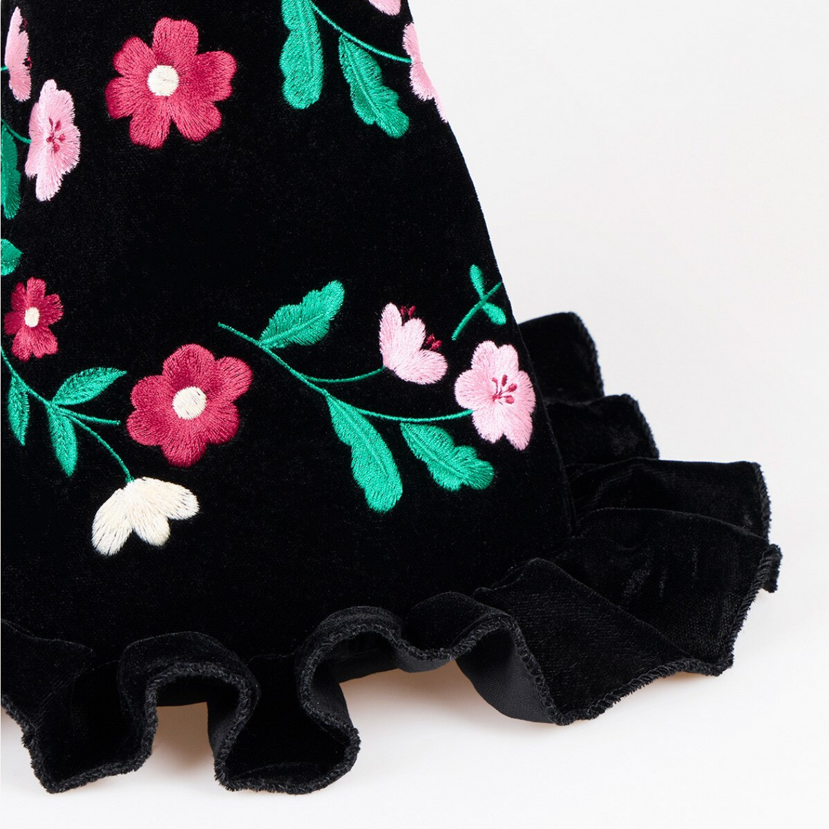 Embroidered Velvet Witch Costume