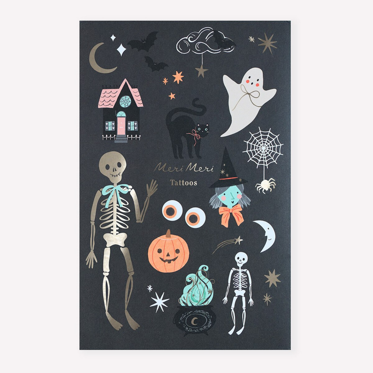 Halloween Icons Temporary Tattoos (x2 sheets)