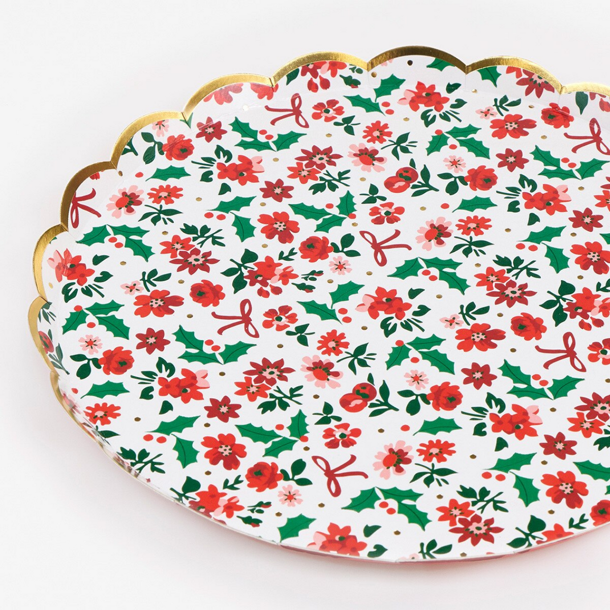 Holly Ditsy Side Plates (x8)