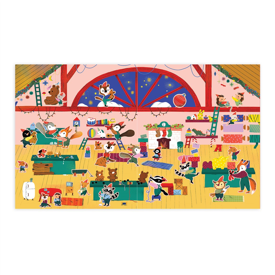 Christmas Village Sticker Play Reusable Activity Kit