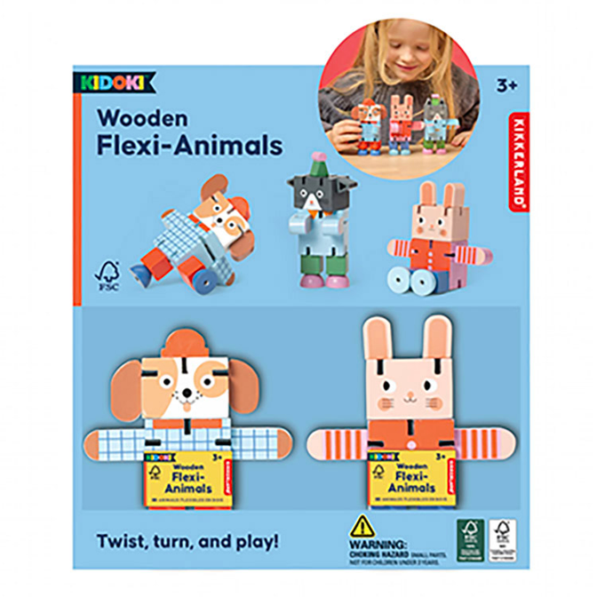 Kidoki Wooden Flexi-Animals