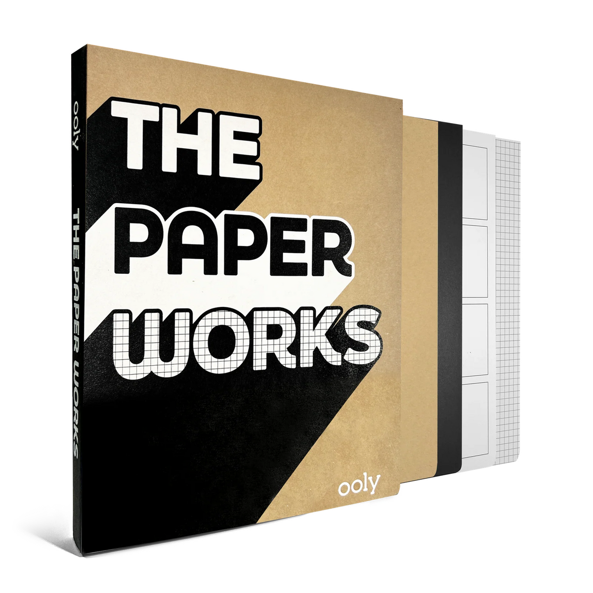 The Paper Works packaging with 'ooly' branding on a white background