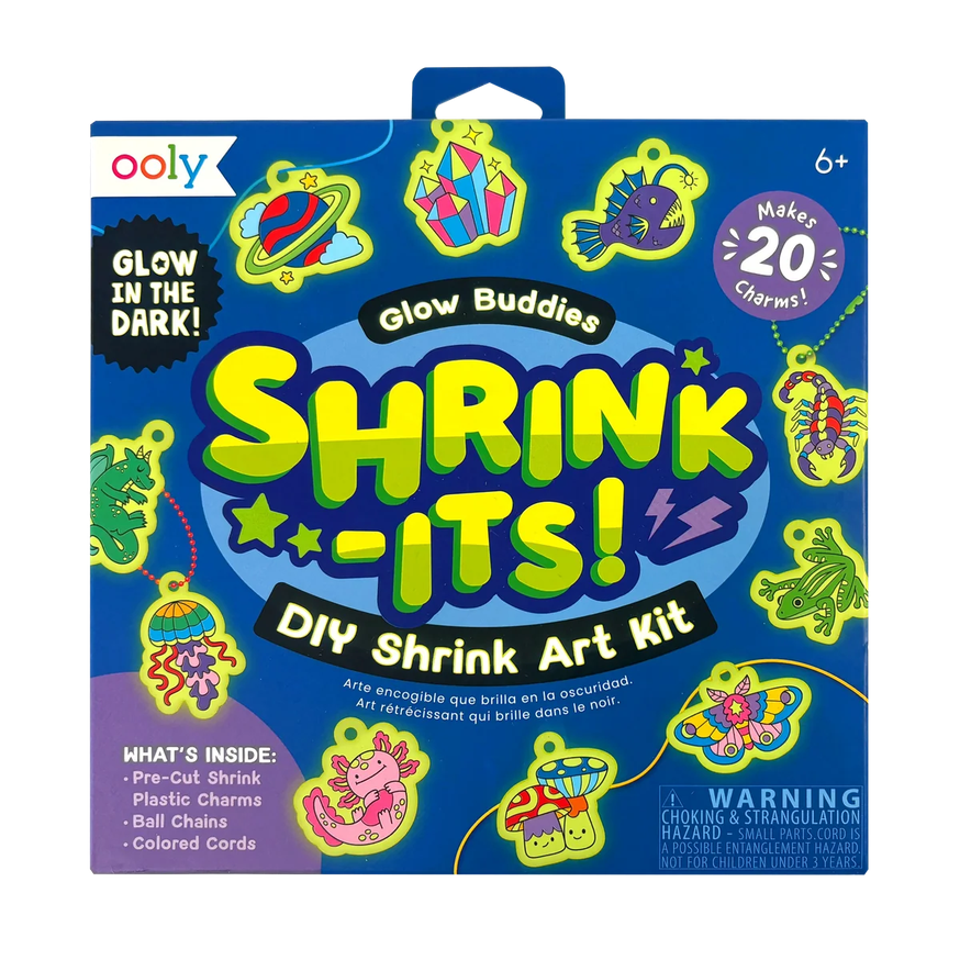 Shrink-Its! DIY Shrink Art Kit - Glow Buddies - 20 Charms