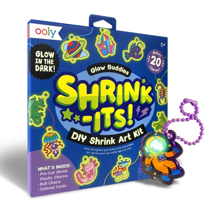 Shrink-Its! DIY Shrink Art Kit - Glow Buddies - 20 Charms