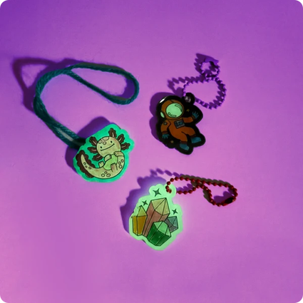 Shrink-Its! DIY Shrink Art Kit - Glow Buddies - 20 Charms