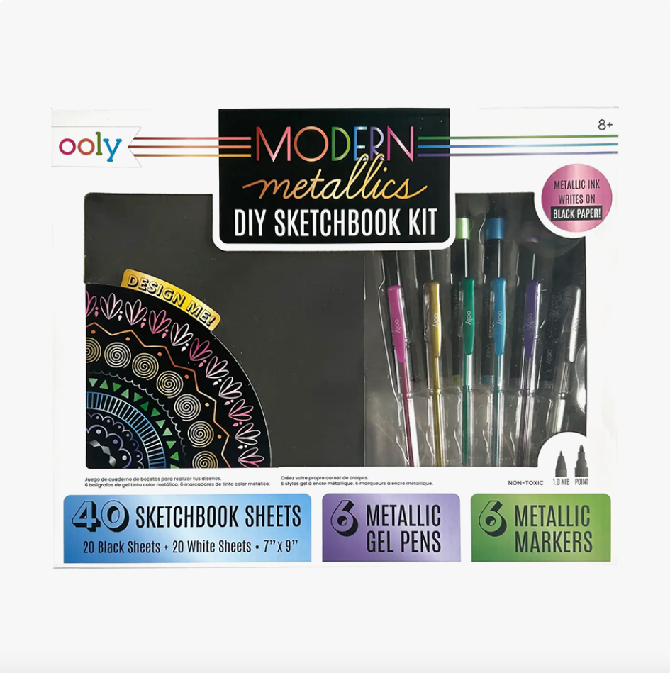 Modern Metallics: D.I.Y. Sketchbook Kit (13 PC Set)