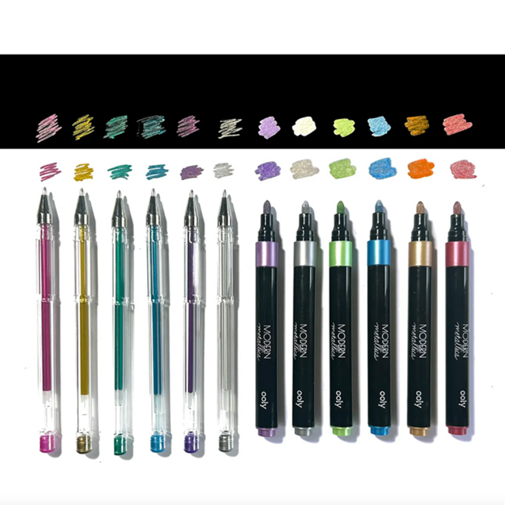 Modern Metallics: D.I.Y. Sketchbook Kit (13 PC Set)