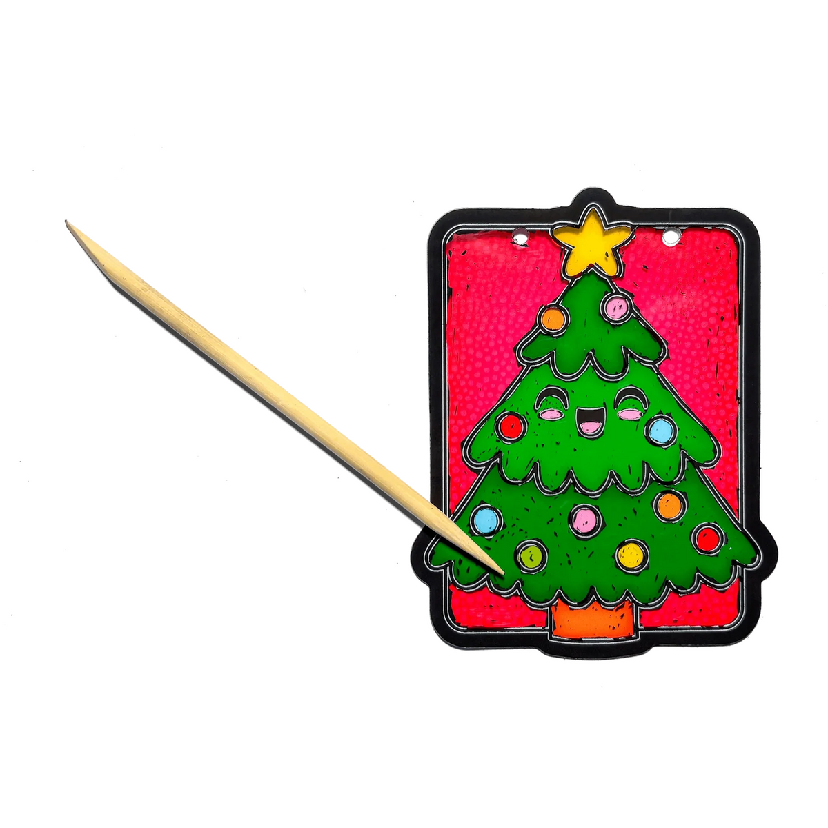 Scratch & Scribble Mini Window Banner Kit - Festive Friends - 6 Card
