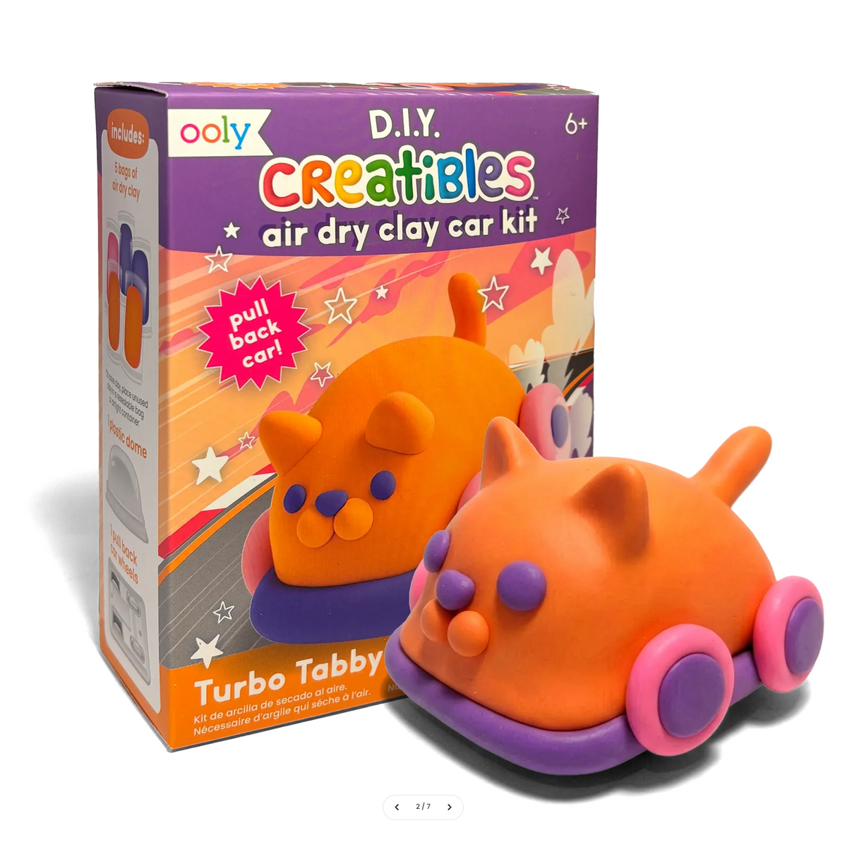 Creatibles Mini Air Dry Clay Car Kit - Turbo Tabby
