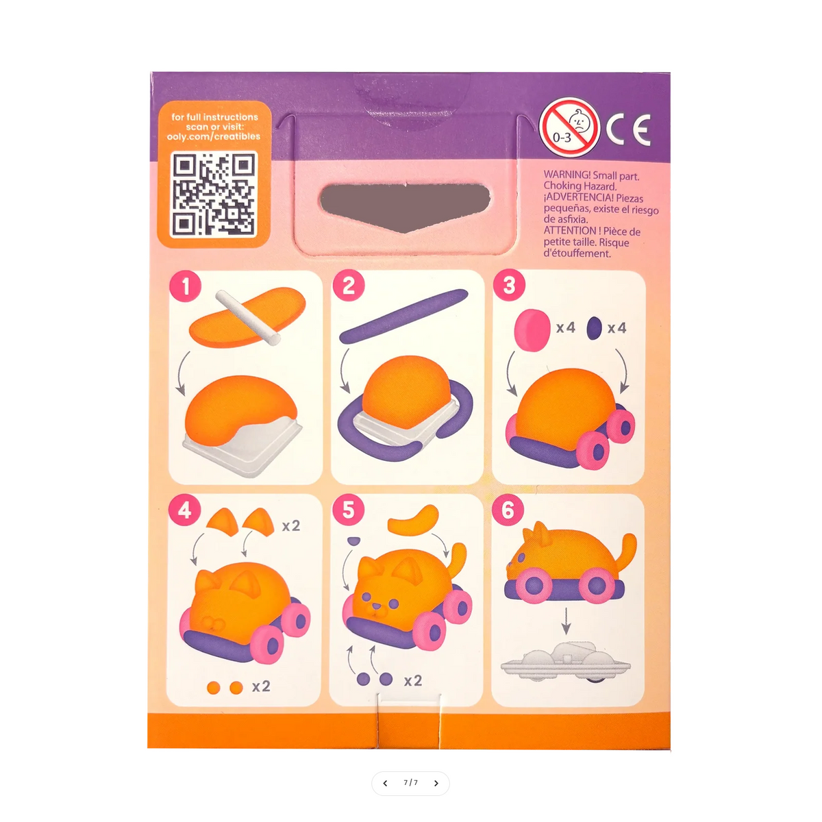 Creatibles Mini Air Dry Clay Car Kit - Turbo Tabby